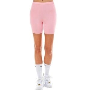 Wayf '98 Pink Plus Knit Bike Pull-On Mid-Rise Shorts